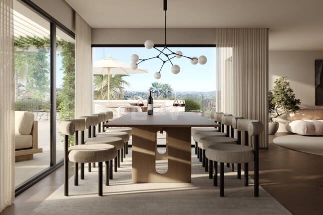 Modern Villa i Nueva Andalucia med Panoramic Sea & Mountain Utsikt