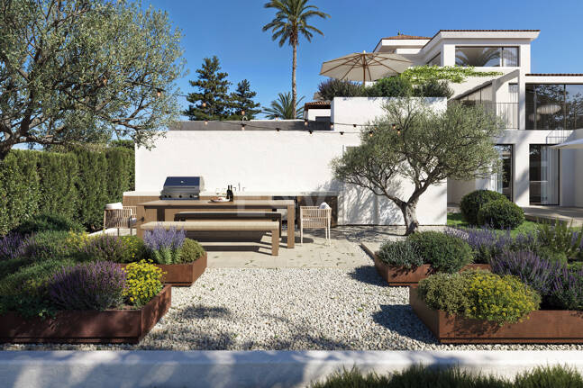 Modern Villa i Nueva Andalucia med Panoramic Sea & Mountain Utsikt