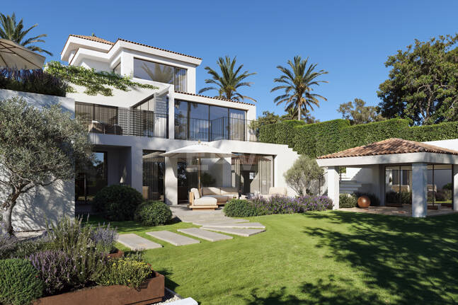 Modern Villa i Nueva Andalucia med Panoramic Sea & Mountain Utsikt