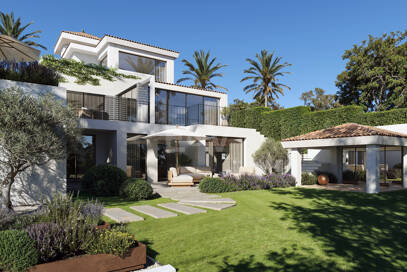 Modern Villa i Nueva Andalucia med Panoramic Sea & Mountain Utsikt