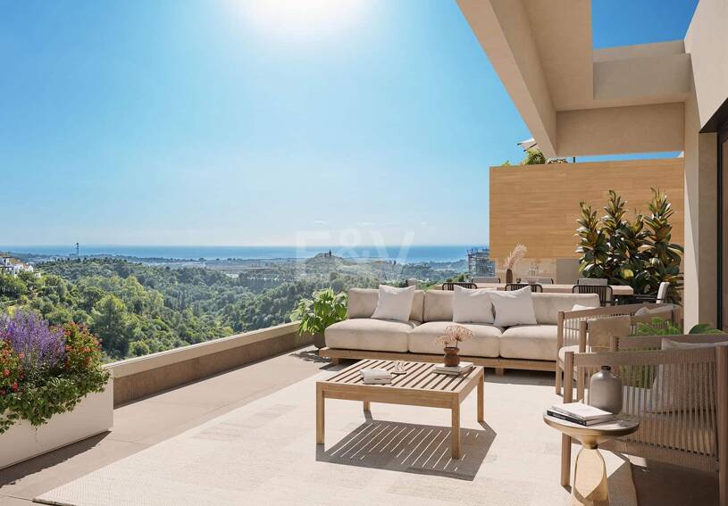 Off-Plan Penthouse med havsutsikt i Altos de Los Monteros