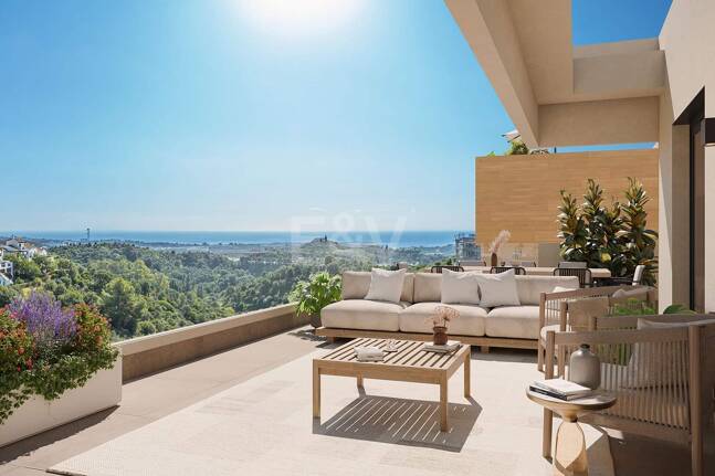 Off-Plan Penthouse med havsutsikt i Altos de Los Monteros