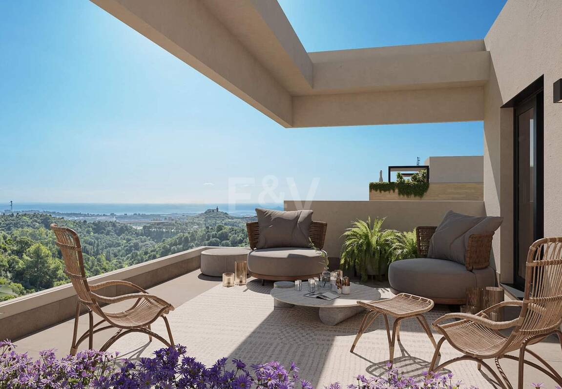 Off-Plan Penthouse med havsutsikt i Altos de Los Monteros