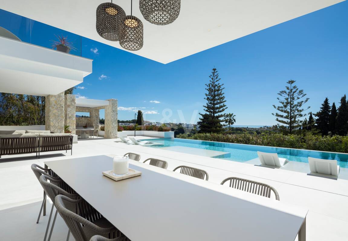 Samtida Elegant Villa med panoramautsikt i La Quinta