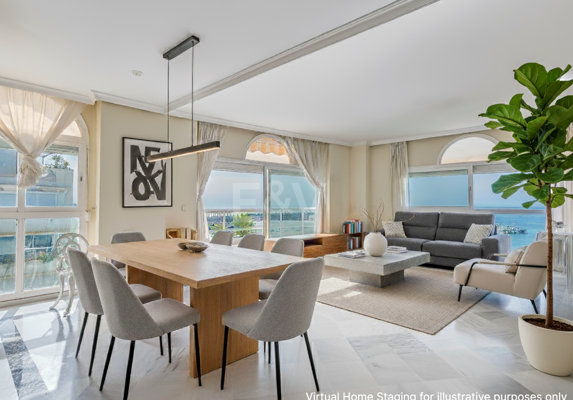 Appartement 4 Chambres en front de mer avec vue sur la mer à Marbella
