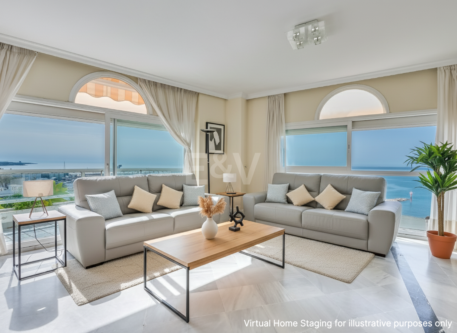 4 Sypialnia Beachfront Apartament z widokiem na morze w Marbella