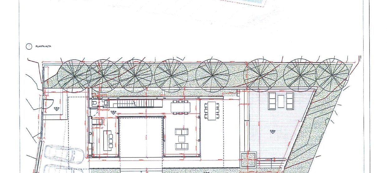 Plot with views in Marbesa, project with building license granted: