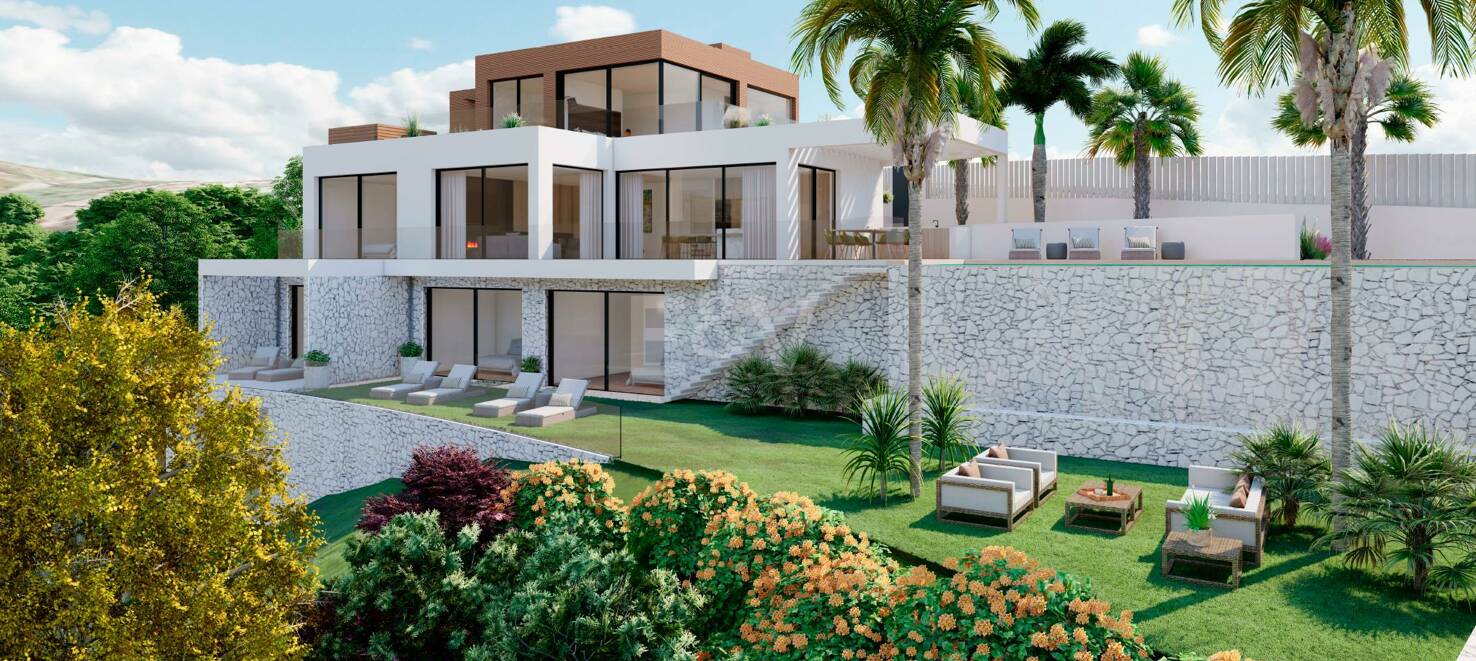 Lyx Turnkey Villa Project med utsikt över havet