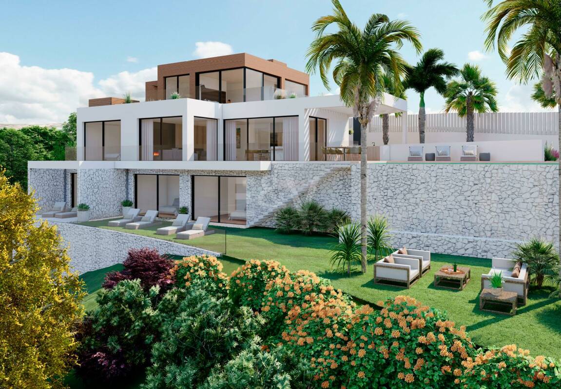 Lyx Turnkey Villa Project med utsikt över havet