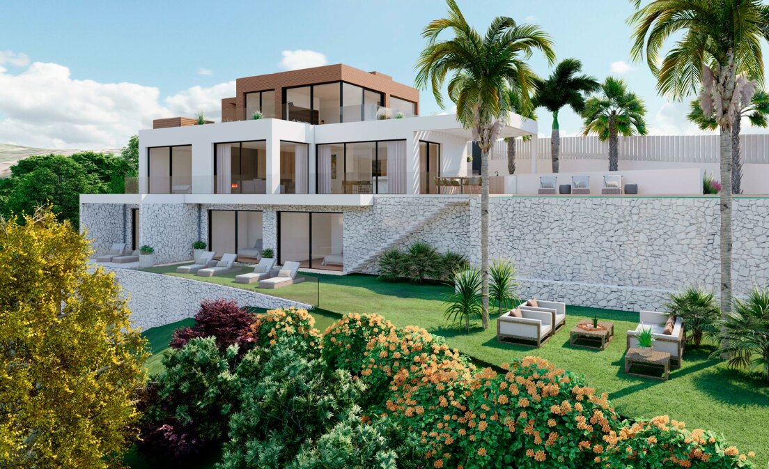 Proyecto de villa de lujo con vistas al mar