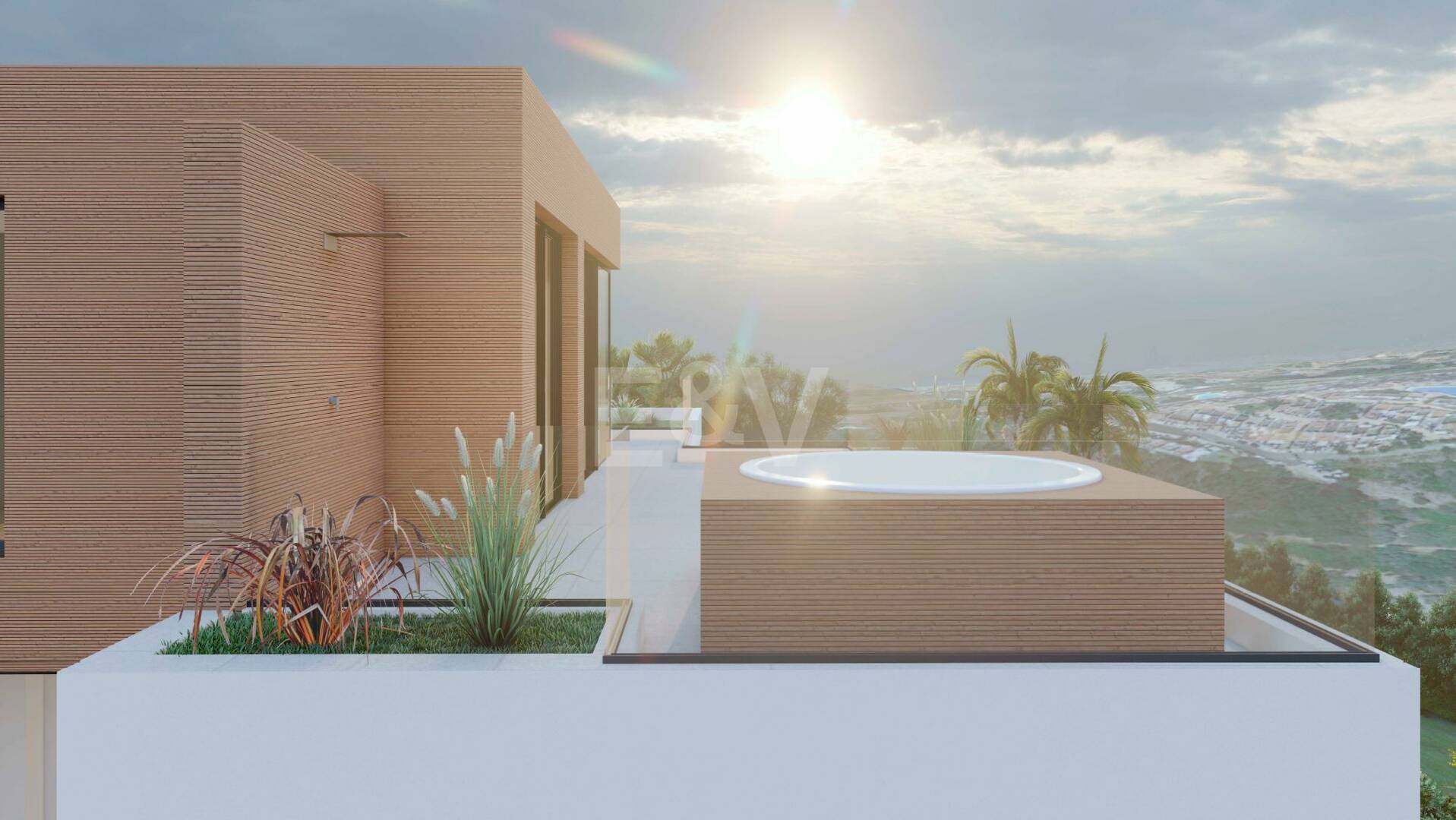 Lyx Turnkey Villa Project med utsikt över havet