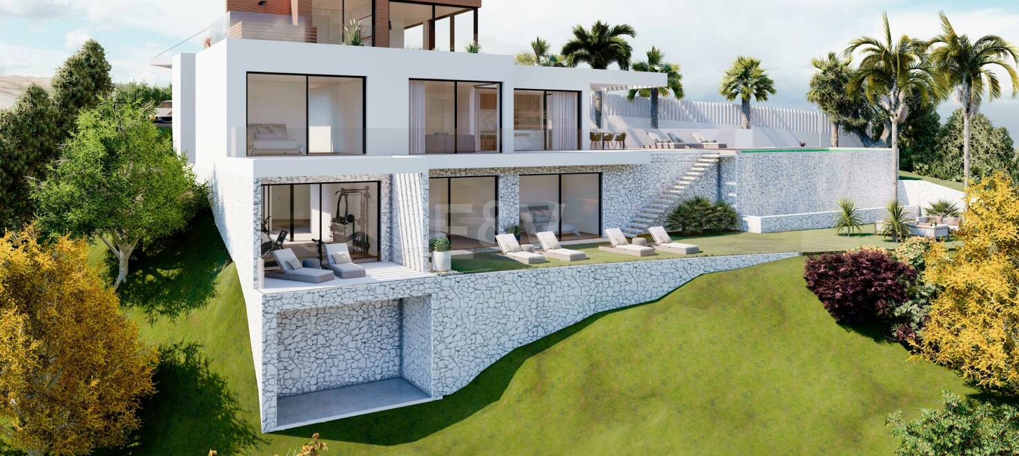 Lyx Turnkey Villa Project med utsikt över havet