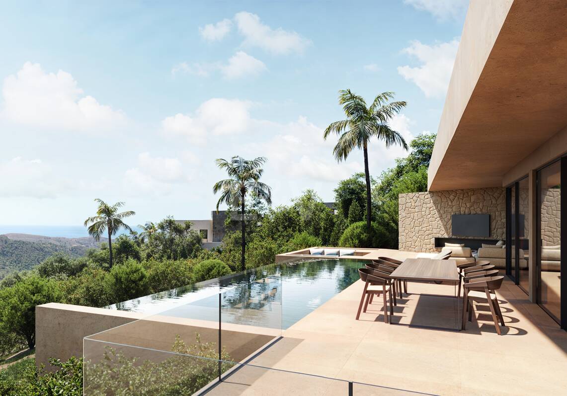 Moderne Designervilla in Montemayor