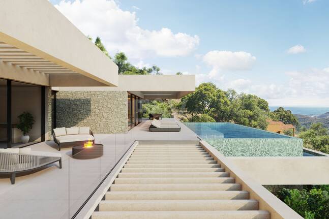 Elegant Villa i Monte borgmästare med panoramautsikt