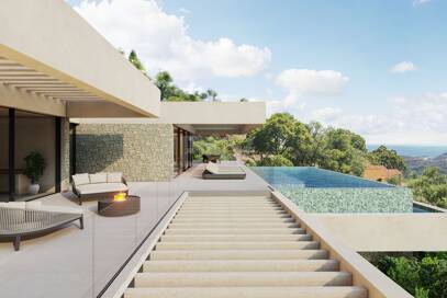 Elegant Villa i Monte borgmästare med panoramautsikt