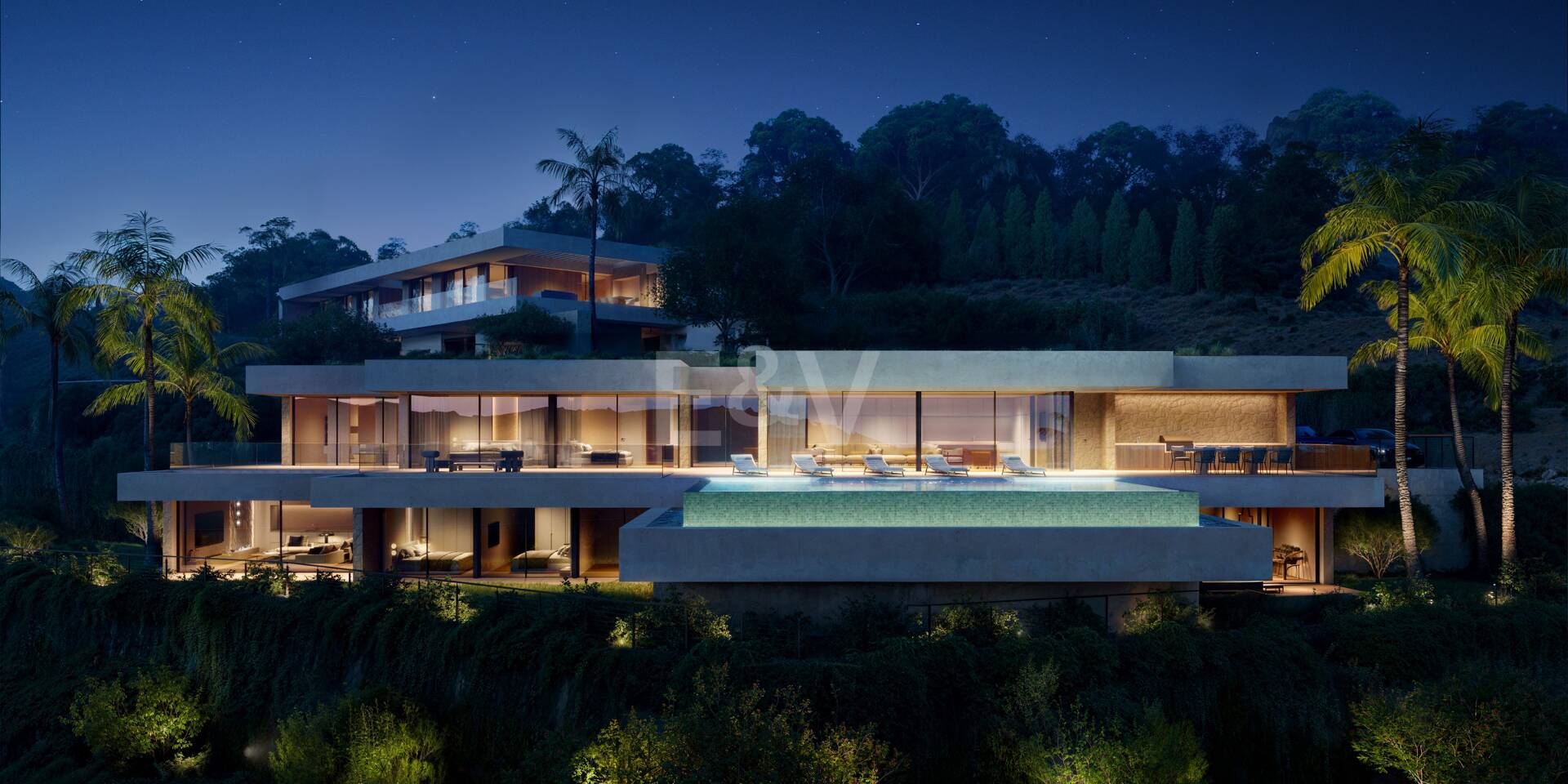 Elegant Villa i Monte borgmästare med panoramautsikt