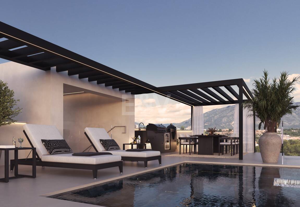 Beachside Villas i San Pedro med privat pool & Smarta hemfunktioner