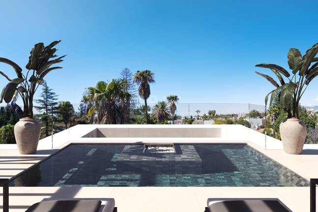 Beachside Villas i San Pedro med privat pool & Smarta hemfunktioner