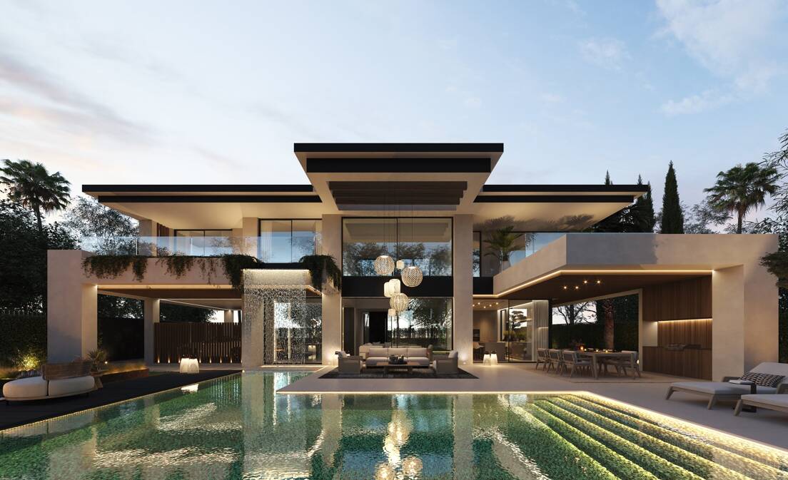 Strandvillen in San Pedro mit privatem Pool & Smart-Home-Funktionen