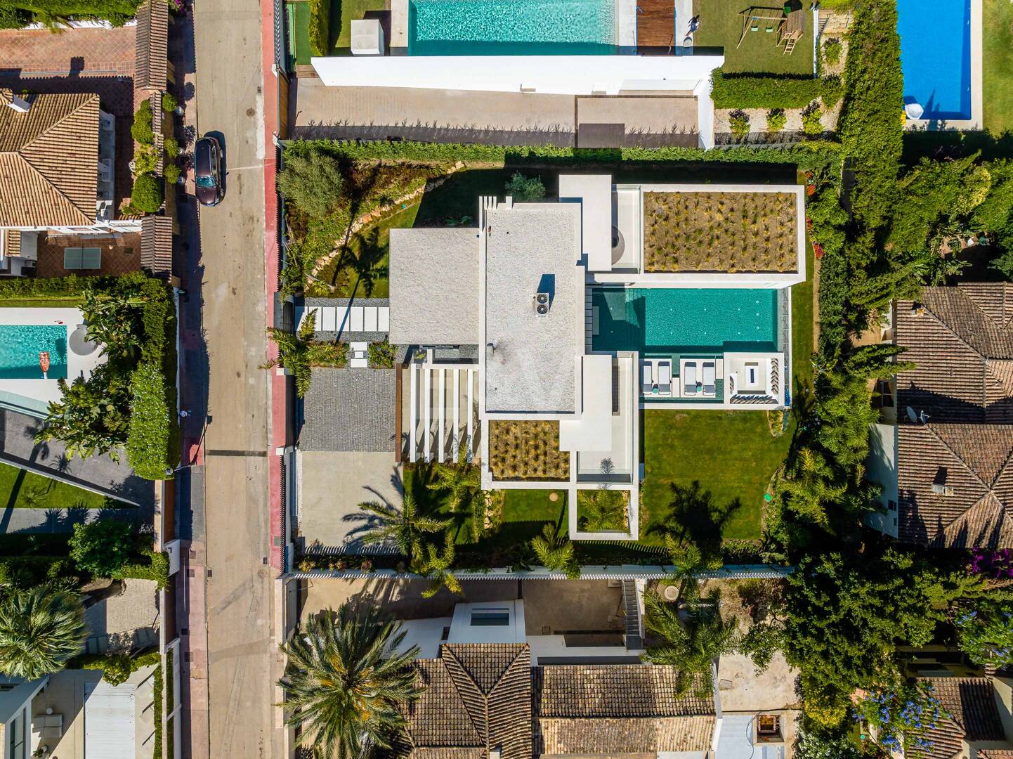 Samtida lyx Villa i Nueva Andalucía