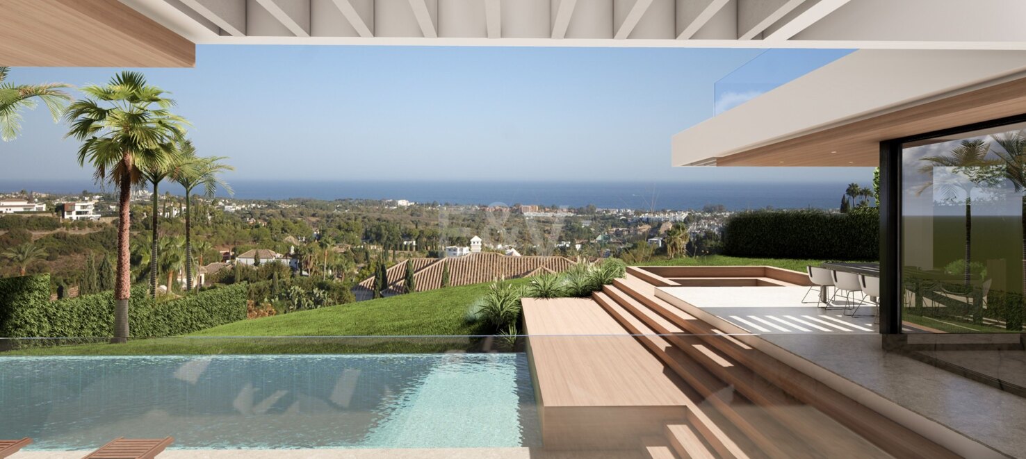 Contemporary Villa Project with Panoramic Sea Views in Los Flamingos Golf