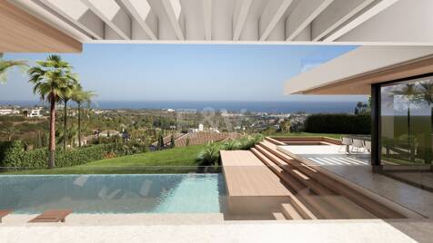 Contemporary Villa Project z panoramicznymi widokiem na morze w Los Flamingos Golf
