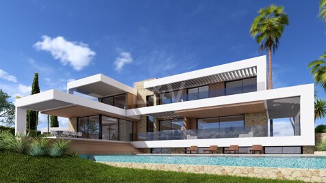 Contemporary Villa Project with Panoramic Sea Views in Los Flamingos Golf