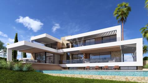Contemporary Villa Project z panoramicznymi widokiem na morze w Los Flamingos Golf