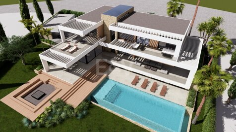 Proyecto de Villa Contemporánea con Vistas Panorámicas al Mar en Los Flamingos Golf