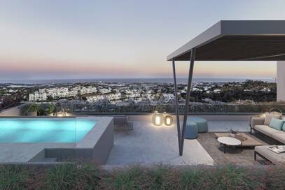 Penthouse i La Quinta med egen pool