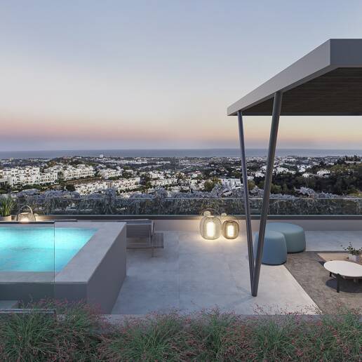 Penthouse i La Quinta med egen pool