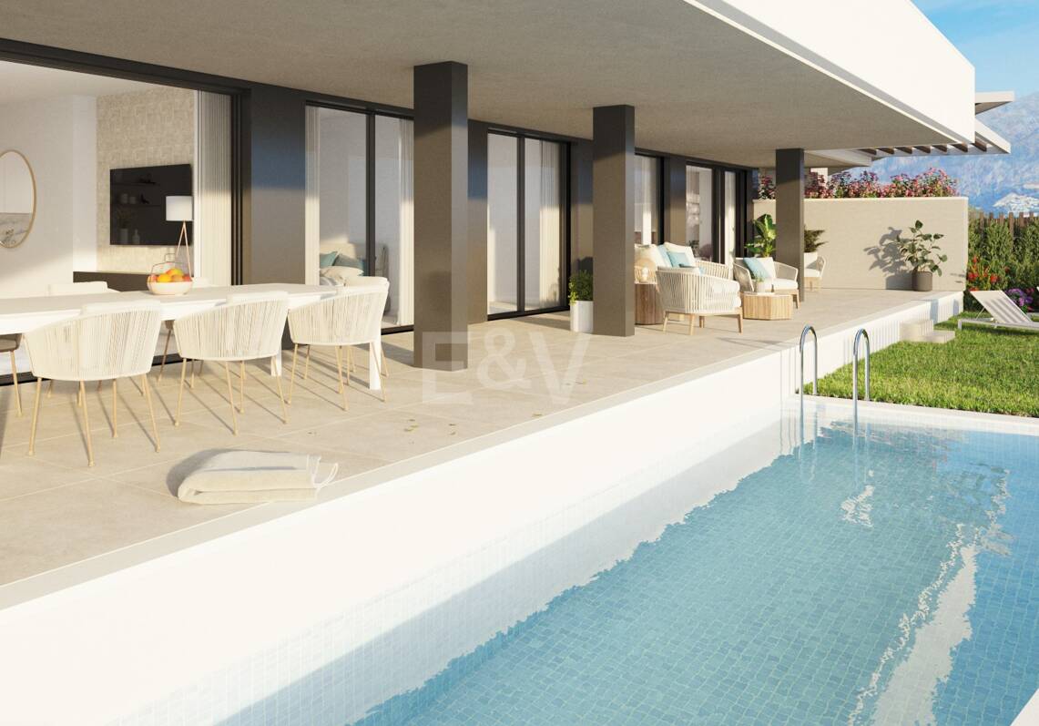 Erdgeschosswohnung mit eigenem Pool