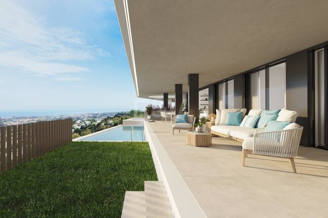 Bottenvåning lägenhet med egen pool