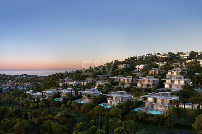 Signature Lamborghini Villa Terrain avec vue sur la côte méditerranéenne