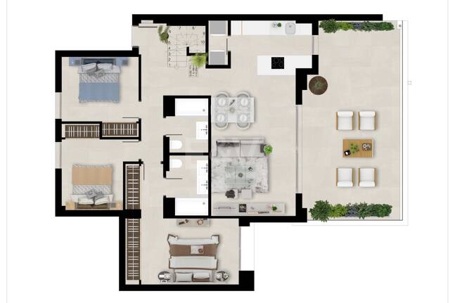 Modern Duplex Penthouse in Nueva Andalucía with Ample Terraces