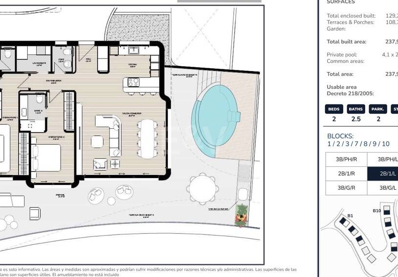 Apartamento en La Quinta con vistas panorámicas a la montaña y al mar.