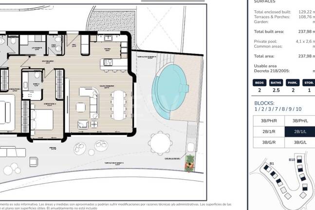 Apartment in La Quinta with panoramic mountain and sea views