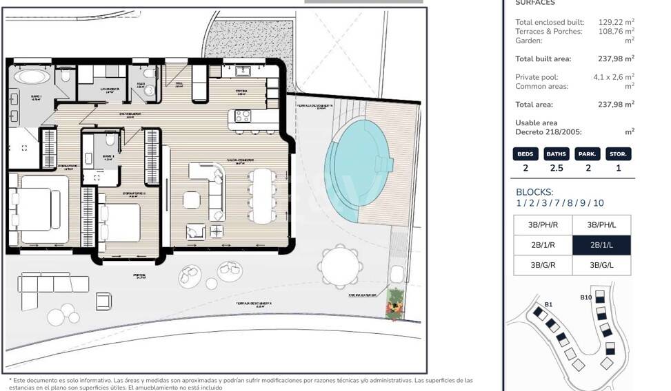 Apartment in La Quinta with panoramic mountain and sea views