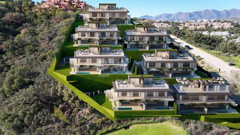 Wunderschöne Doppelhaushälften in La Mairena mit Golf- und Meerblick