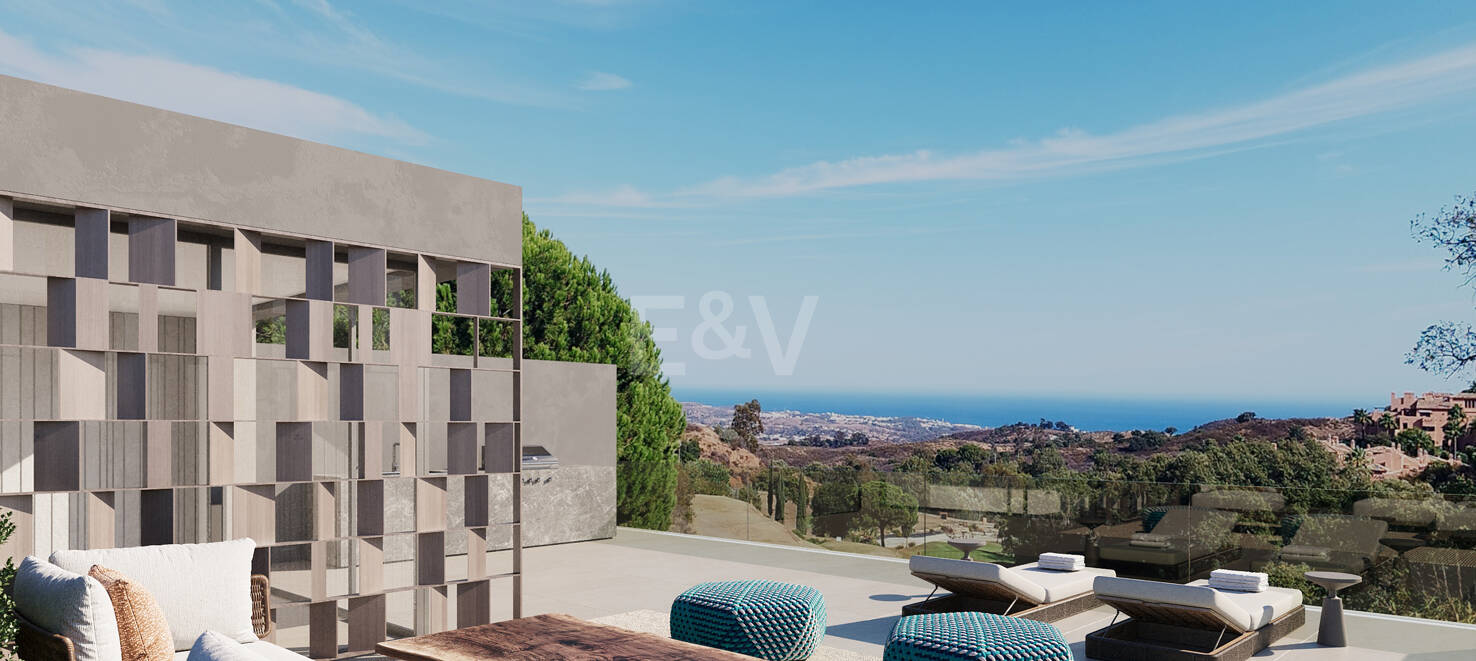 Amazing Villas semi-détachées à La Mairena avec Golf et Vue sur la mer