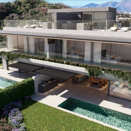 Amazing Villas semi-détachées à La Mairena avec Golf et Vue sur la mer