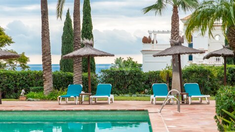 Appartement élégant avec jardin et sécurité à Los Flamingos