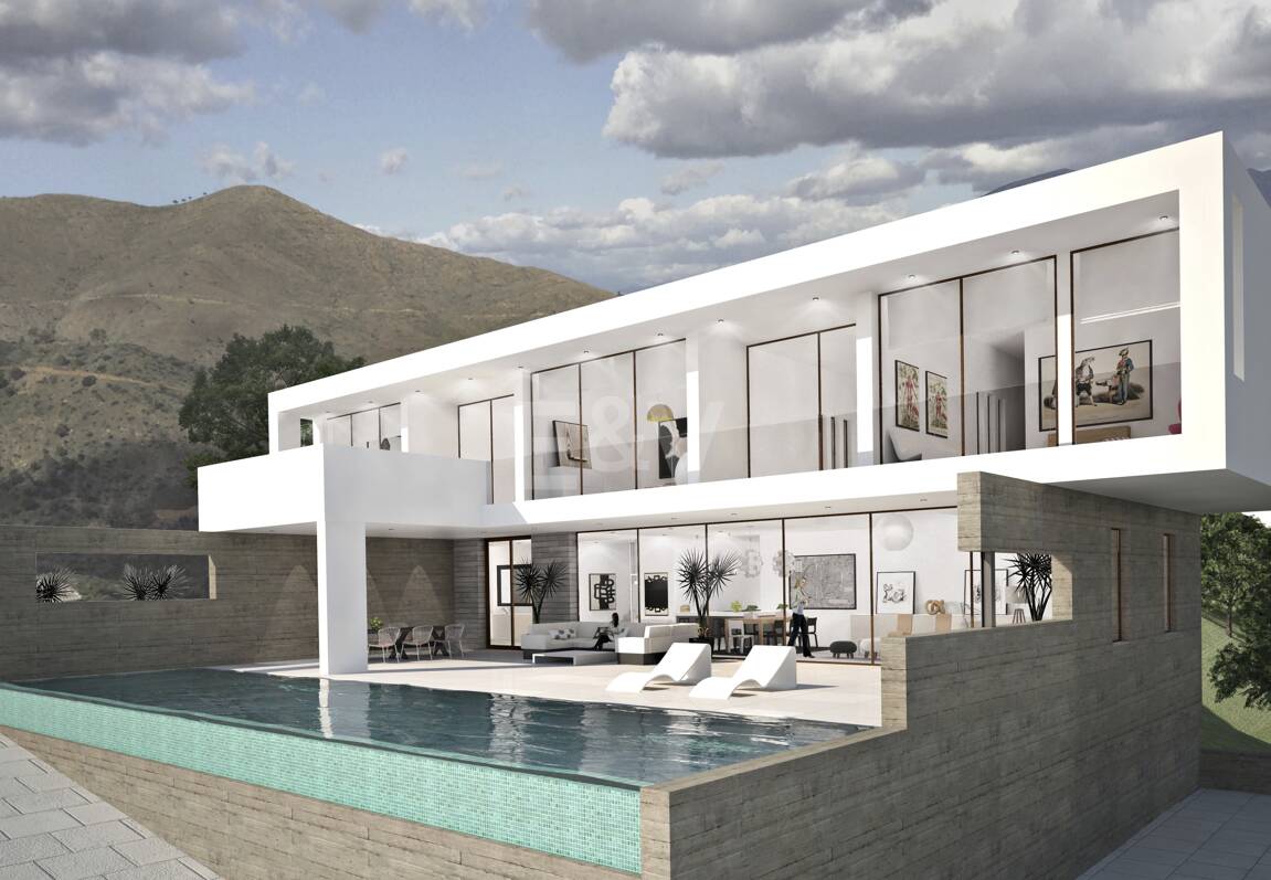 Exceptionell ny Villa Project i La Mairena med havsutsikt