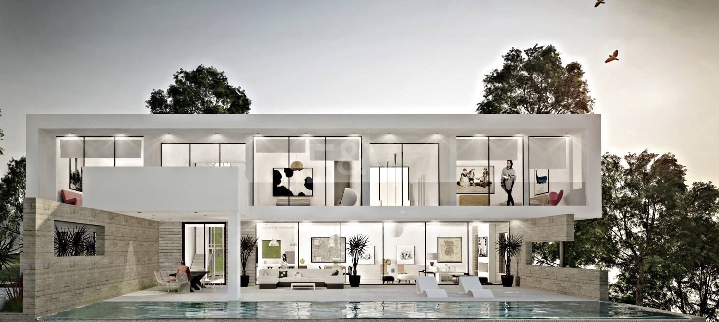 Exceptionell ny Villa Project i La Mairena med havsutsikt