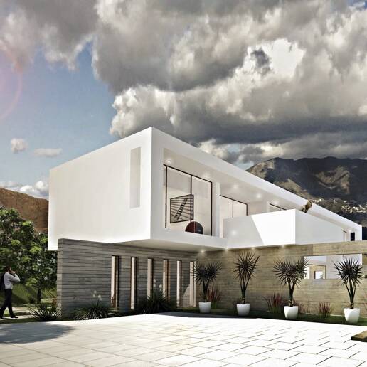Exceptionell ny Villa Project i La Mairena med havsutsikt