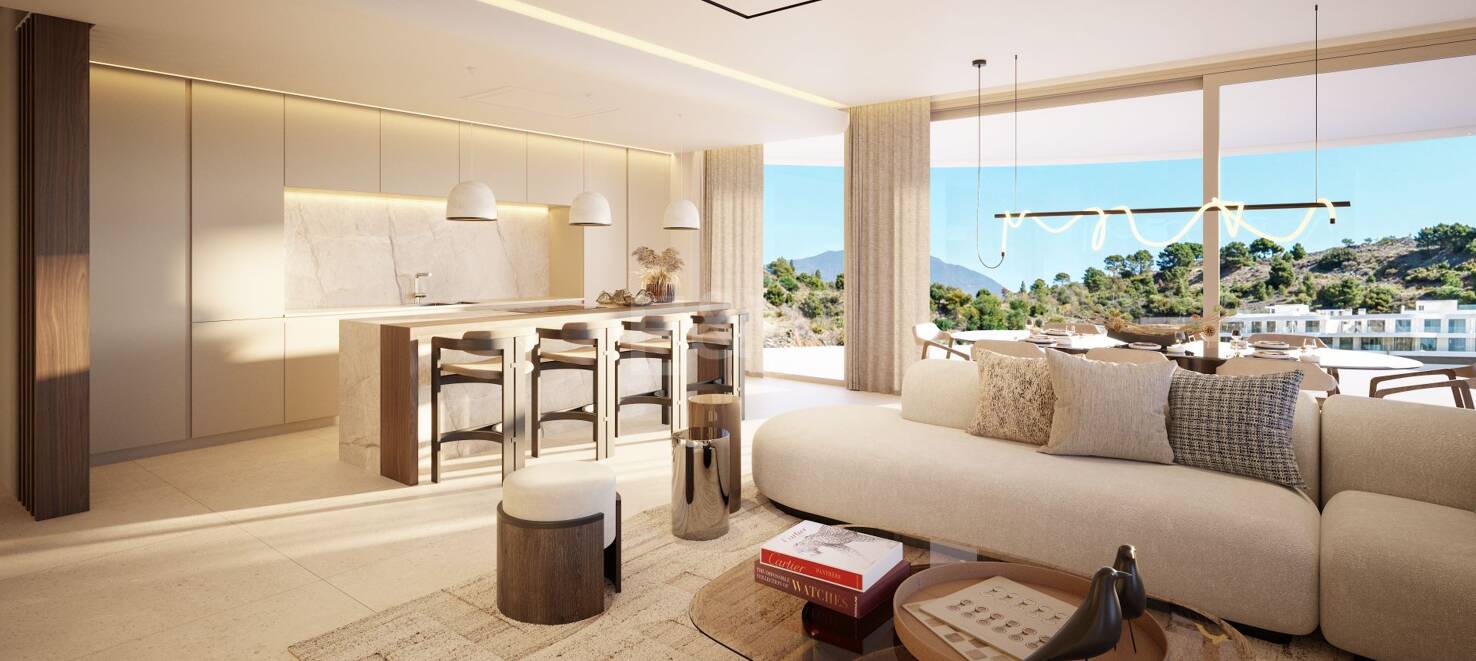 Magnífico apartamento con vistas al mar y a la montaña en La Quinta Golf