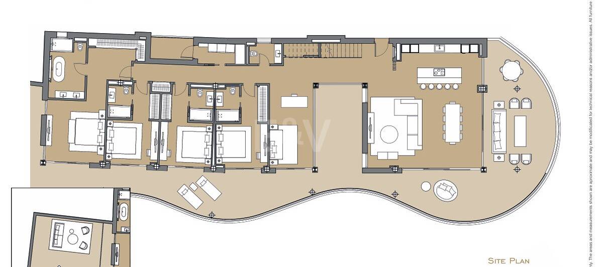 Superb Penthouse i La Quinta med privat pool