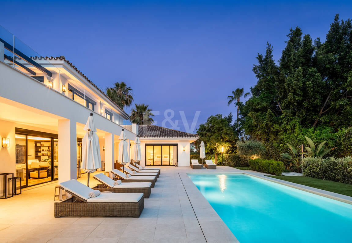 Lyx villa med utsikt över Aloha golfbanan