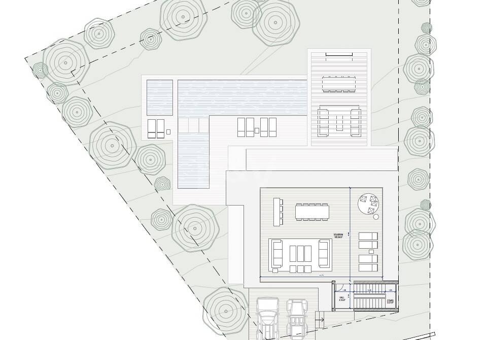 Duży plac budowlany z projektem w El Rosario