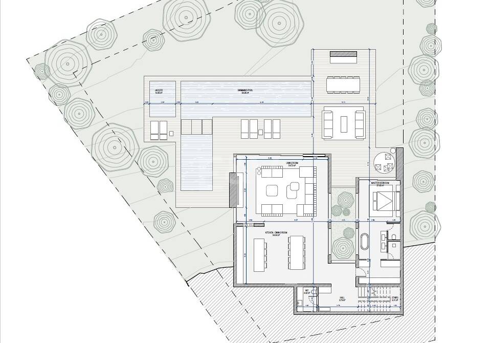 Duży plac budowlany z projektem w El Rosario
